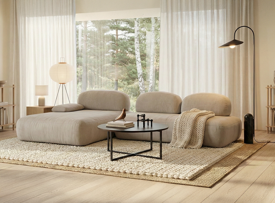 Sofa, Wohnzimmer, Beige, Teppich, Couchtisch, Dekoration für Zuhause, Kaffeetisch, Tabelle, Teppich, Wohnzimmer, 