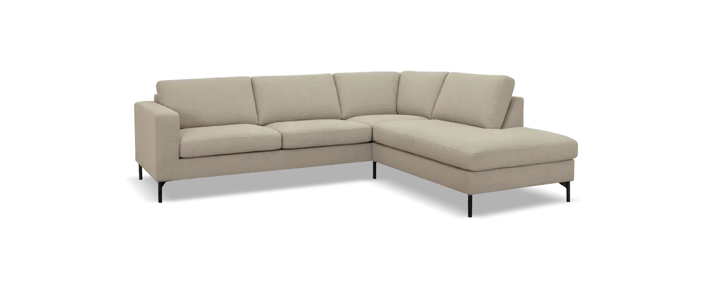 Sofa, U-Sektion, Beige, Stoffbezug, Metallbeine, Sofa, Sectional, Beige, Upholstery, Metal legs, 