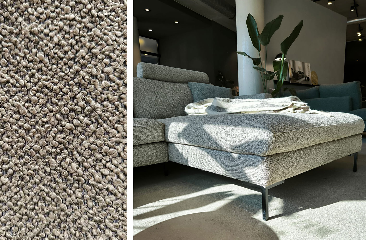 Sofa, Sessel, Sitzlandschaft, Samtbezug, Ecksofa, 