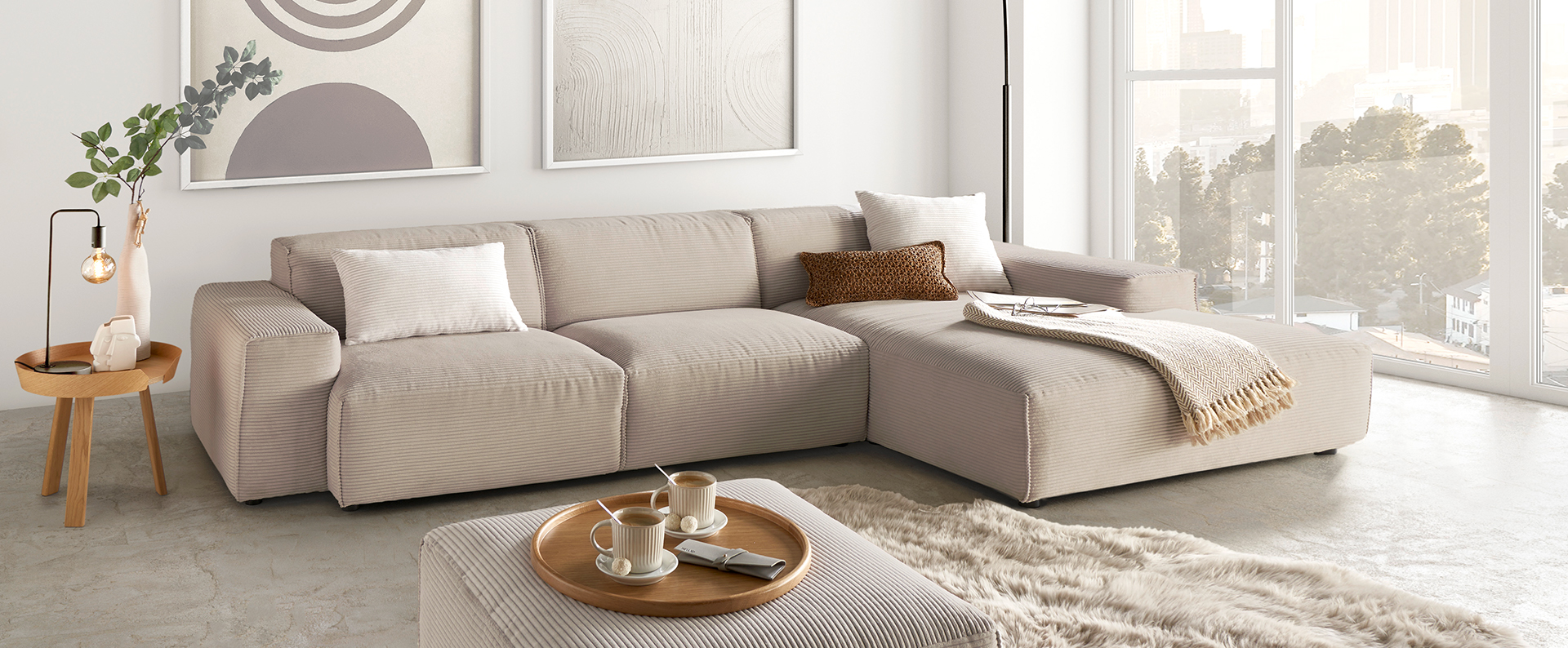sofa, Lounge, beige, Stoff, Decke, Moebel, Wohnzimmer, Dekoration für Zuhause, Couch, Kissen, 