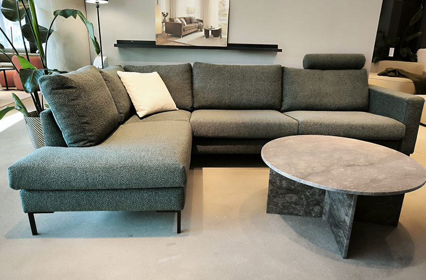 sofa, sectional, grau, Stoff, Couchtisch, 