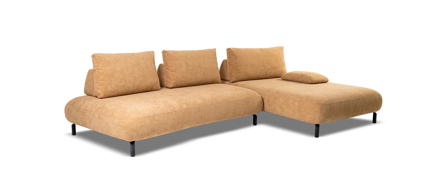 Sofa, Wohnlandschaft, Beige, Kissen, Lederschnitt?, 