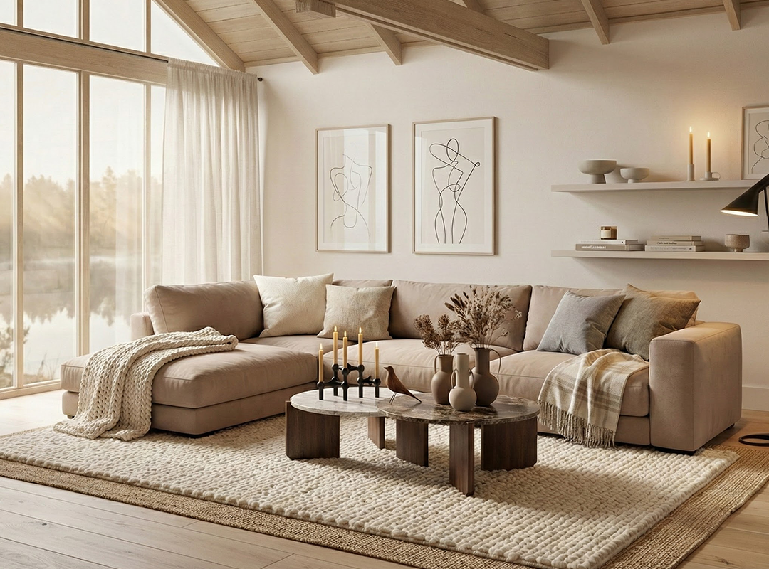 Sofa, Sofagarnitur, Beige, Wohnzimmer, Couchtisch, Couch, Wohnzimmer, Kaffeetisch, Tabelle, Dekoration für Zuhause, 